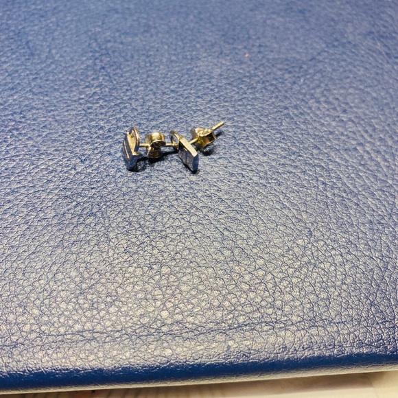 925 silver padlock stud earrings - Picture 2 of 2